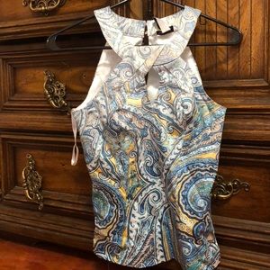 Multi colored halter top